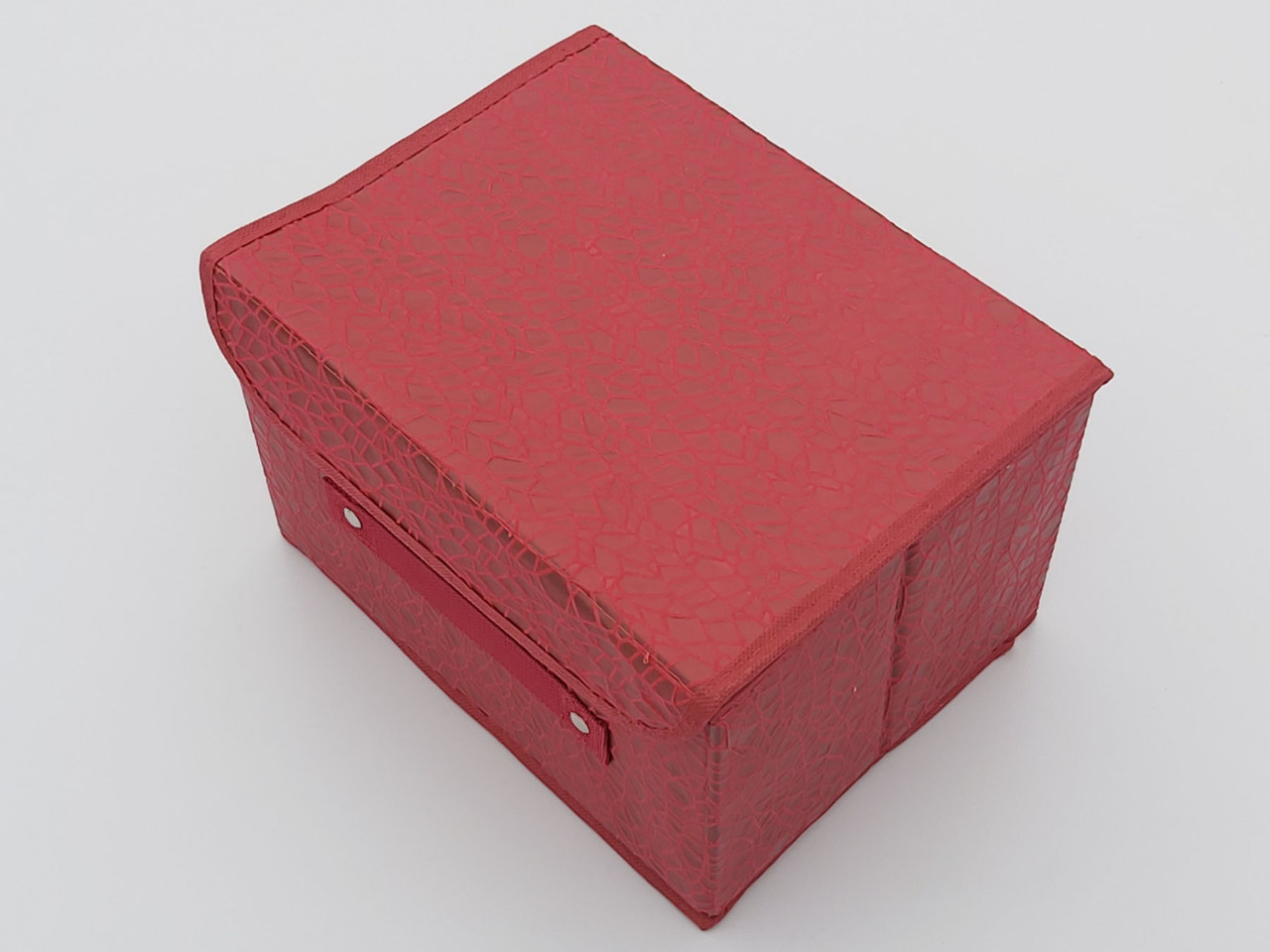 Коробка-органайзер Ш 26 * Д 20 * В 16 см. Колір червоний для зберігання одягу, взуття або невеликих предметів