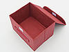 Коробка-органайзер Ш 26 * Д 20 * В 16 см. Колір червоний для зберігання одягу, взуття або невеликих предметів, фото 3