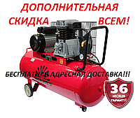 Компрессор Vitals GK 100j 652-10-a, 100 л, 2,2 кВт, 10 бар ремень, Латвия