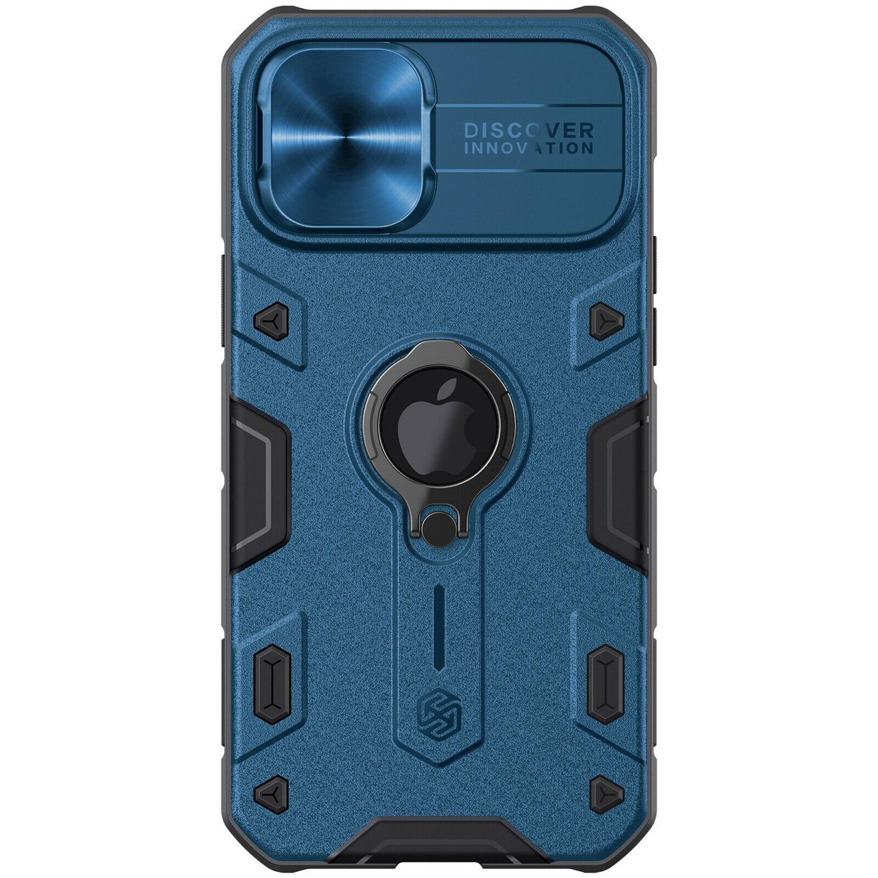 Захисний чохол Nillkin для iPhone 12 Pro Max (6.7 ") CamShield Armor Case Blue з захистом камери