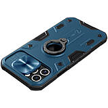 Захисний чохол Nillkin для iPhone 12 Pro Max (6.7 ") CamShield Armor Case Blue з захистом камери, фото 5