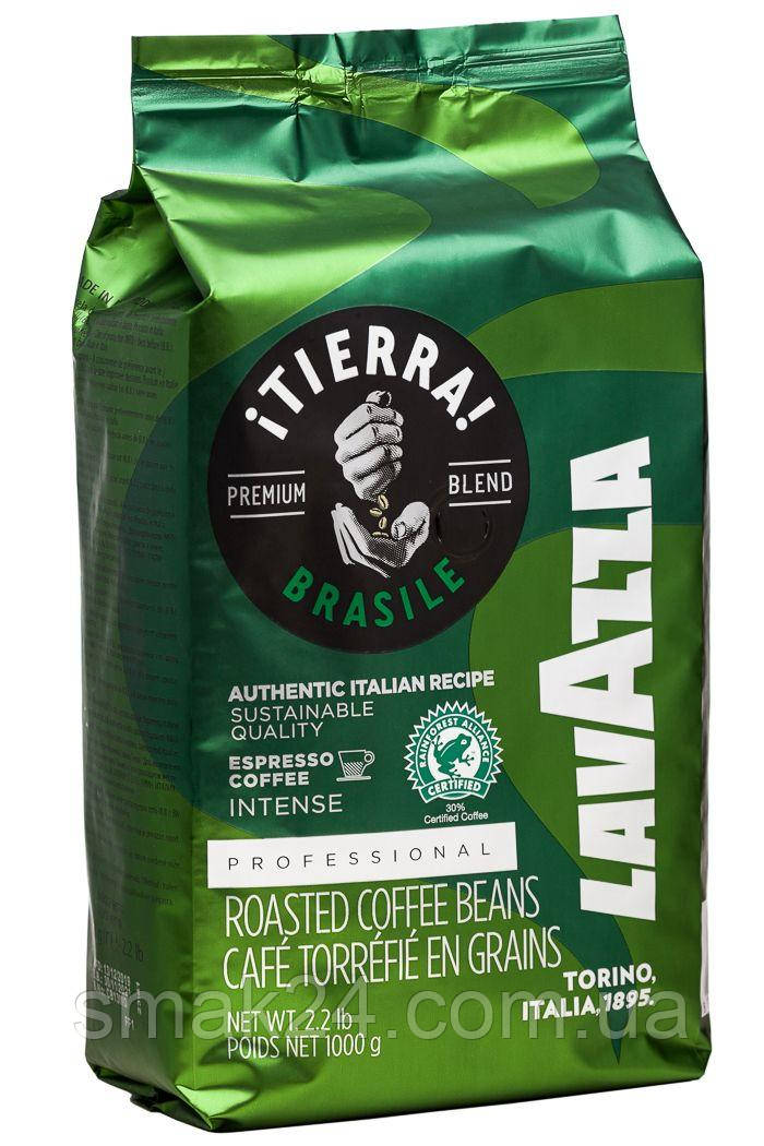 Кофе в зернах (экологически чистый) LavAzza Itierra BRASILE Premium Blend 1кг Италия - фото 1 - id-p1336652392