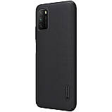 Захисний чохол Nillkin для Xiaomi Poco M3 Super Frosted Shield Black Чорний, фото 4