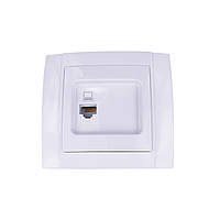 Розетка одинарна комп'ютерна вбудована Аватар ST 49-3