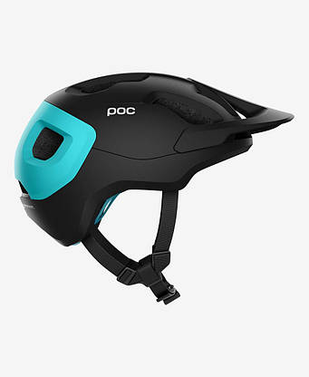 Шолом велосипедний POC Axion SPIN M/L 55-58 Uranium Black/Kalkopyrit Blue Matt, фото 2
