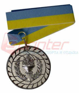 Медаль 6,5 см. срібло зі стрічкою 1802-2