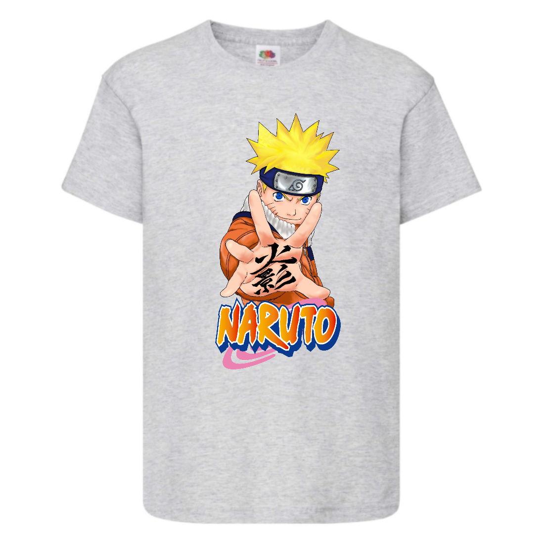 Футболка Naruto (Naruto - 0048) сіра 104-116-128-140-152-164 розмір
