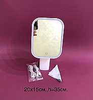 💜Дзеркало настільне з LED-підсвічуванням на ніжці