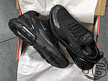 Чоловічі кросівки Nike Air Max 270 Flyknit Triple Black AH8050-005, фото 7