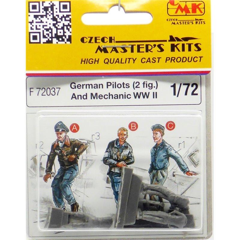 3 фігурки німецькі пілоти і технік в масштабі 1/72. CMK F72037