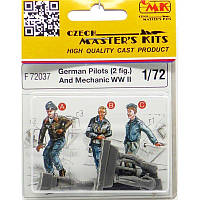 3 фігурки німецькі пілоти і технік в масштабі 1/72. CMK F72037