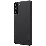 Захисний чохол Nillkin для Samsung Galaxy S21+ Super Frosted Shield Black Чорний, фото 5