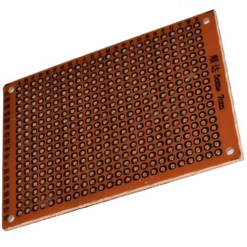 Макетна плата з гетинаксу 50х70м одностороння 94HB 1,2 мм