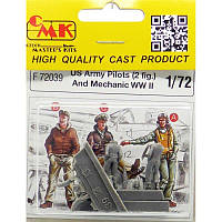 3 фігурки американські пілоти і технік в масштабі 1/72. CMK F72039