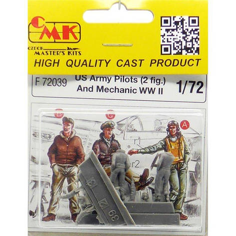 3 фігурки американські пілоти і технік в масштабі 1/72. CMK F72039, фото 1