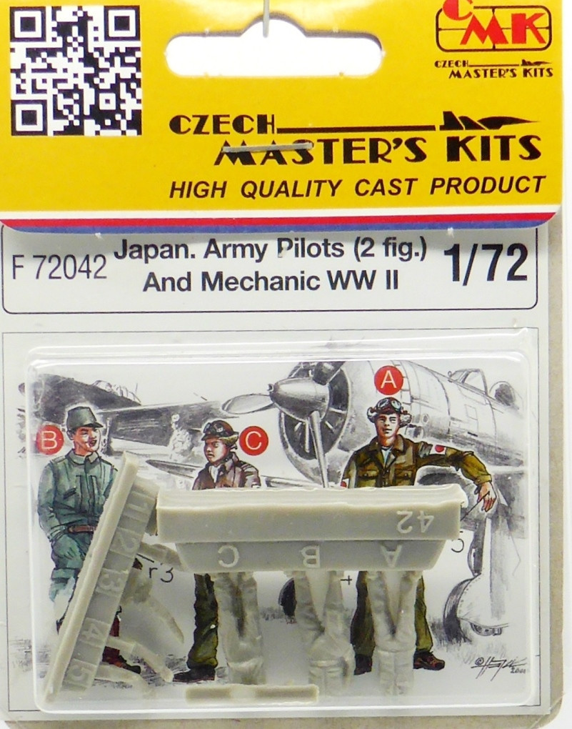 3 фігурки японські пілоти і технік в масштабі 1/72. CMK F72042