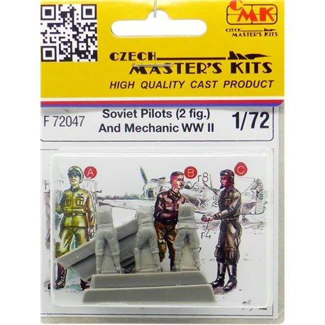 3 фігурки радянські пілоти і технік в масштабі 1/72. CMK F72047