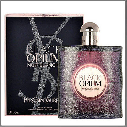 Yves Saint Laurent Black Opium Nuit Blanche парфумована вода 90 ml. (Ів Сен Лоран Блек Опіум Нуіт Бленч), фото 1