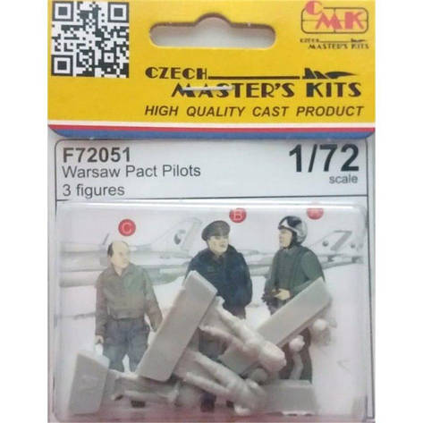 3 фігурки пілоти і технік Варшавського договору в масштабі 1/72. CMK F72051, фото 1