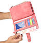 Жіночий гаманець-клатч Baellerry з еко-шкіри. Блакитний, фото 7