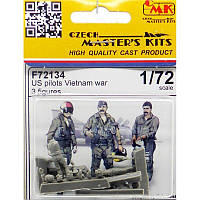 3 фігурки американських пілотів війни у В'єтнамі в масштабі 1/72. CMK F72134