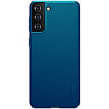 Захисний чохол Nillkin для Samsung Galaxy S21+ Super Frosted Shield Blue Синій, фото 3