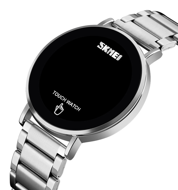 Чоловічий оригінальний годинник SKMEI 1550 LIGHT сріблястий