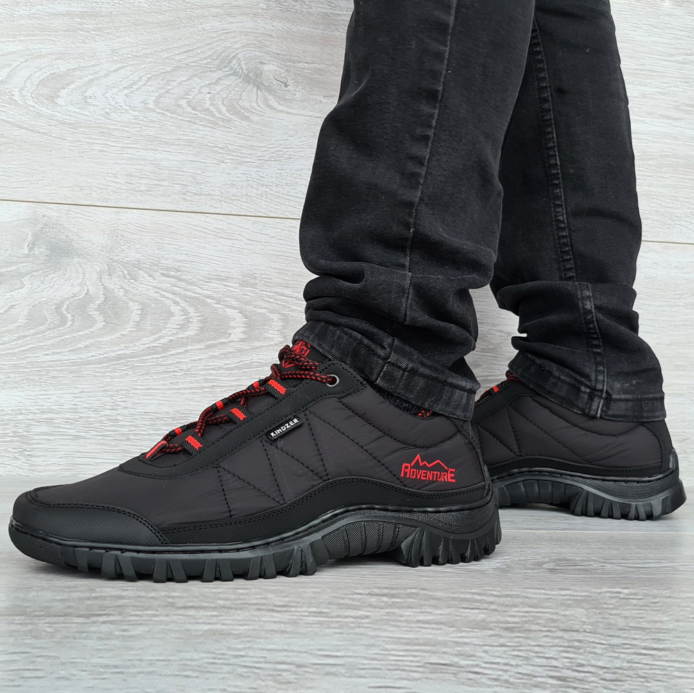 40, 44 р. Кросівки чоловічі весна-осінь чорні (Кз-402ч), фото 1