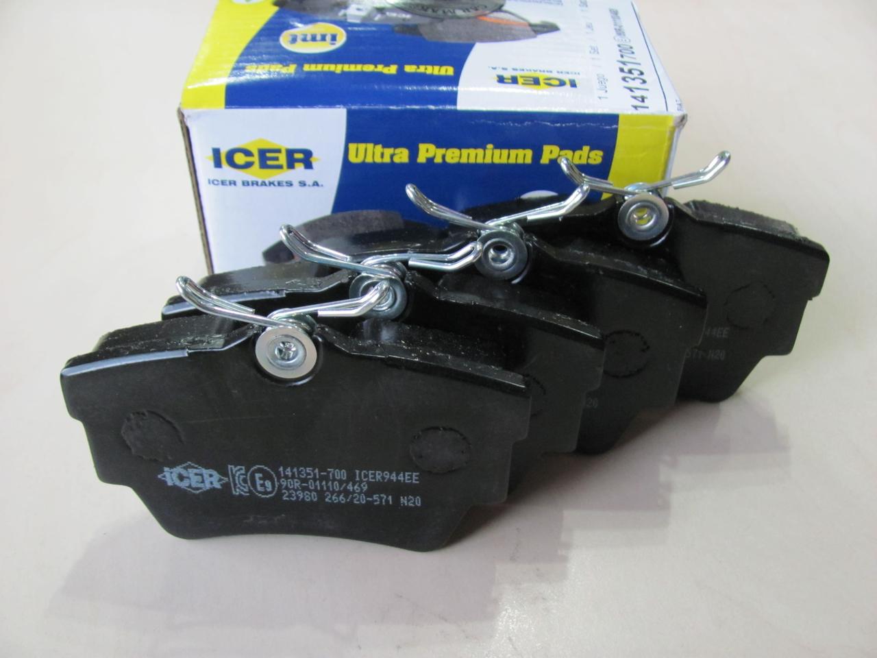 Колодки гальмівні задні Renault Trafic | Opel Vivaro | ICER 141351, фото 1