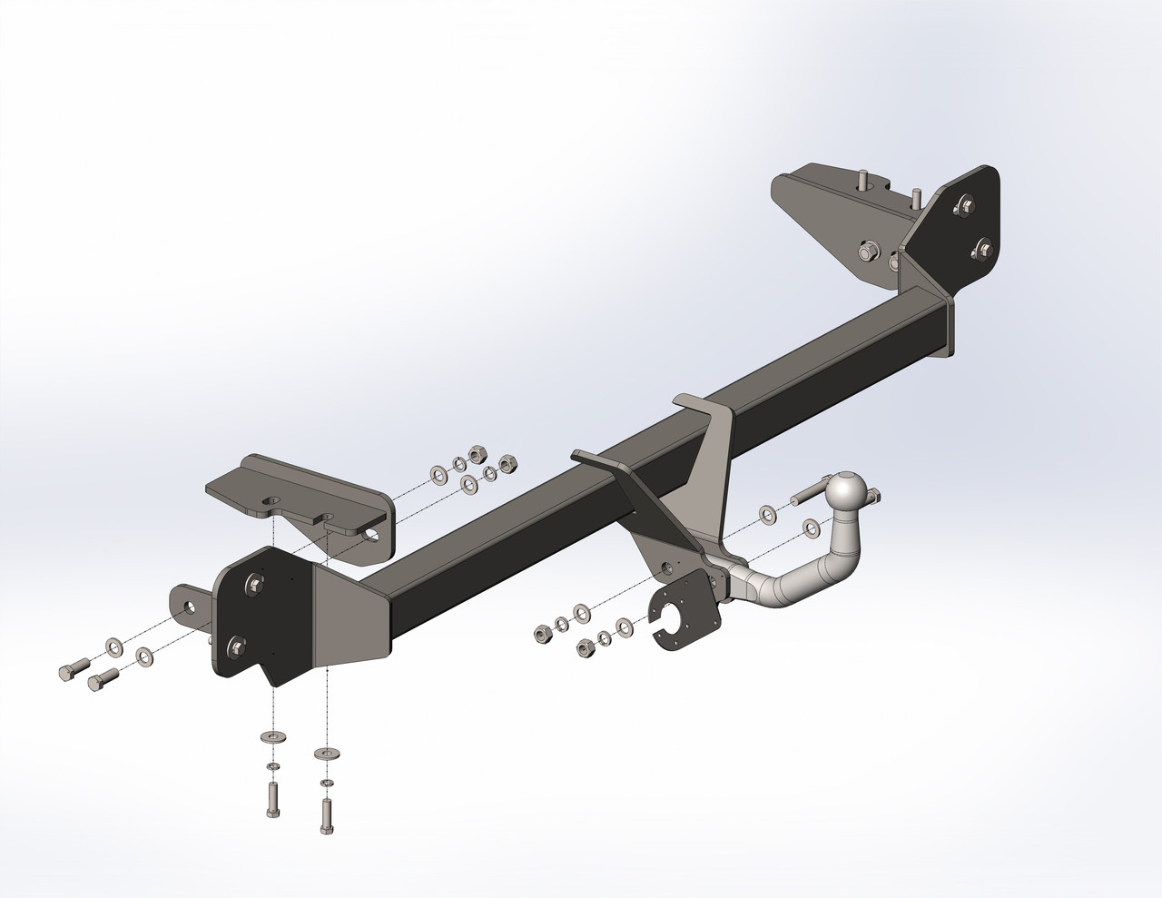 Фаркоп з'ємний на 2 болтах - Honda Odyssey 4, USA Мінівен (2011-2017)