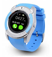 Сенсорний розумний годинник Smart Watch V8 Blue