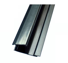 Ущільнюючий профіль для душових HDL-201 СКЛО-СКЛО 180 ГРАДУСІВ чорного кольору