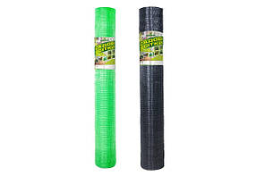Сітка пластикова Універсальна рулон 2*100м (вічко 12*14мм) чорний зелений