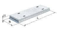 Плиты перекрытия железобетонные многопустотные предварительно напряженные шириной 1500 мм и высотой 220 мм