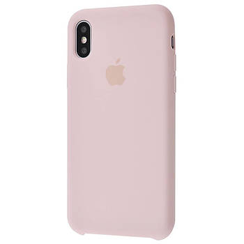 Чохол Silicone case для IPhone X/Xs Pink Sand пудра
