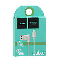 Кабель USB micro USB HOCO UPM10 L-образный 1.2м белый оригинал, качество!