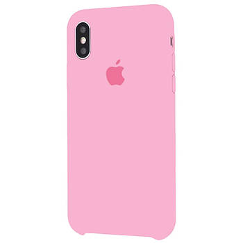 Чохол Silicone case для IPhone X/Xs Light Pink рожевий
