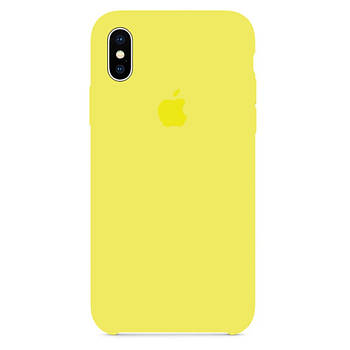 Чохол Silicone case для IPhone X/Xs Yellow жовтий