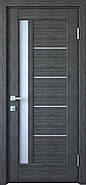 Двері міжкімнатні Грета ПВХ Deluxe зі склом сатин, фото 2