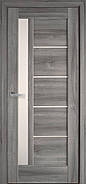 Двері міжкімнатні Грета ПВХ Deluxe зі склом сатин, фото 4
