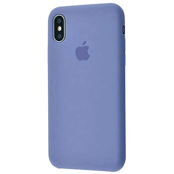 Чохол Silicone case для IPhone X/Xs Lavander grey лаванда сірий