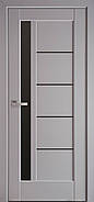 Двері міжкімнатні Грета Premium з чорним склом, фото 3