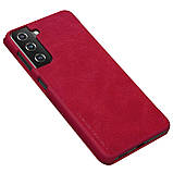 Захисний чохол-книжка Nillkin для Samsung Galaxy S21+ Qin leather case Red Червоний, фото 4