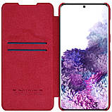 Захисний чохол-книжка Nillkin для Samsung Galaxy S21+ Qin leather case Red Червоний, фото 3