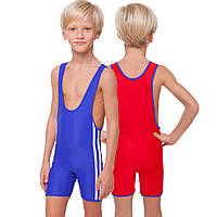 Трико для боротьби двостороннє дитячий/підлітковий CO-3043 червоний-синій