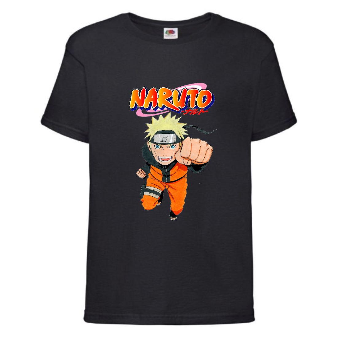 Футболка Naruto (Naruto - 007) чорна 104-116-128-140-152-164 розмір