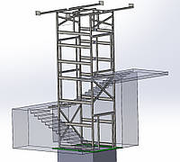 Проектирование Лифтовых шахт Strimex из сборного металлокаркаса