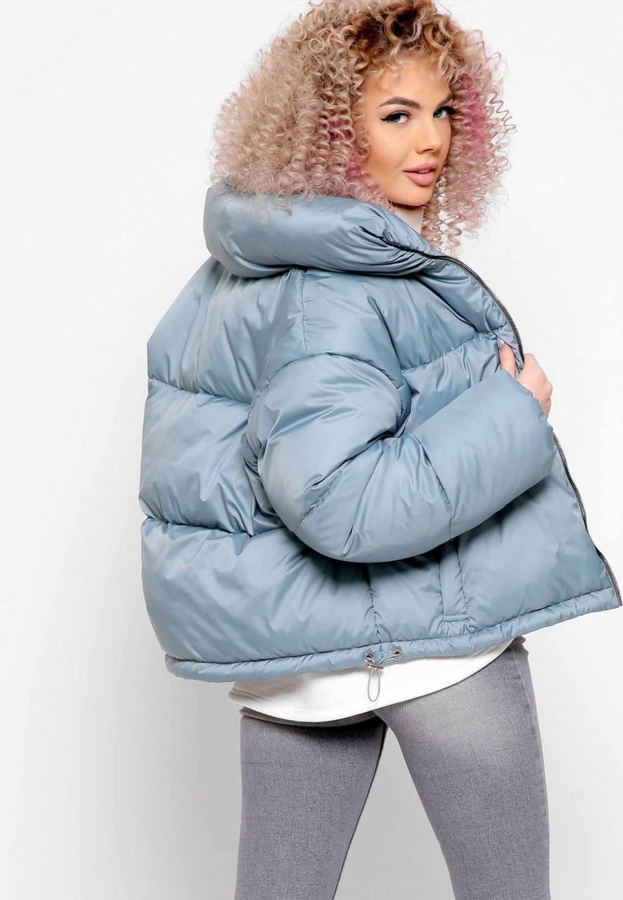 Модна жіноча демісезонна куртка вільного крою, фото 1