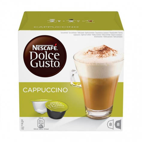 Капсули Cappuccino, 8+8 капсул Dolce Gusto, фото 1