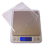 Весы ювелирные карманные электронные с 2-мя чашами LCD дисплей Domotec 0,1-3000 г MS-1729A
